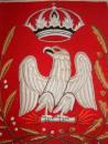 Sabretache du 1er hussard troupe Empire, vers 1808-1810