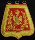 Sabretache type officier de hussard Empire (lieutenant à chef d'escadron)