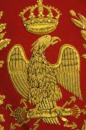 Sabretache type officier de hussard Empire (lieutenant à chef d'escadron)