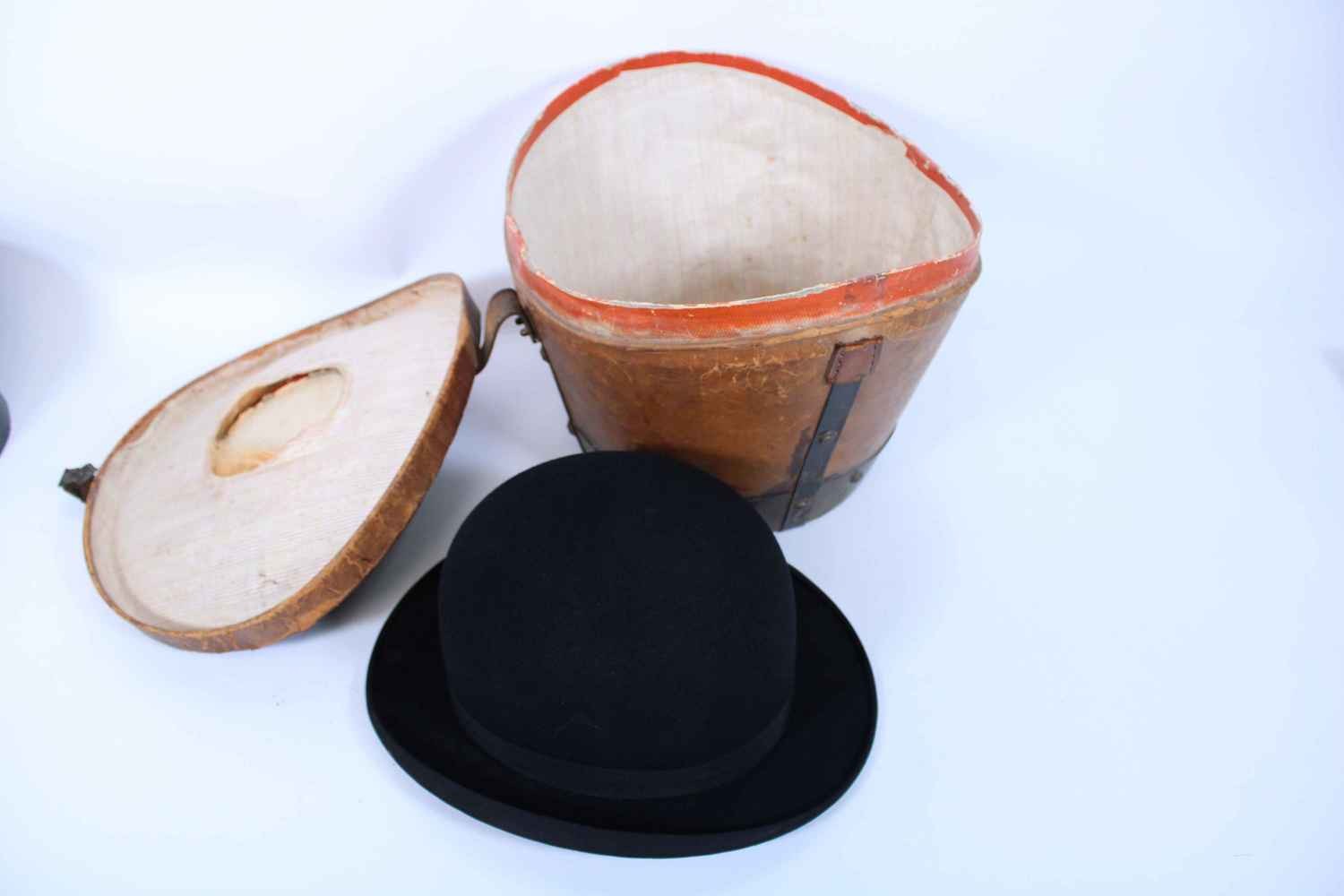 Rareté âge large chapeau tendeur de chapeau FERROS chapeau stretch cylindre  antique melon