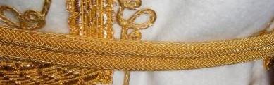 6 mm - Cordon rond tissé Milanaise - Galon militaire - Fab française - Le mètre