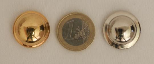 Bombés lisses à rebord 23 mm - Boutons - L'unité