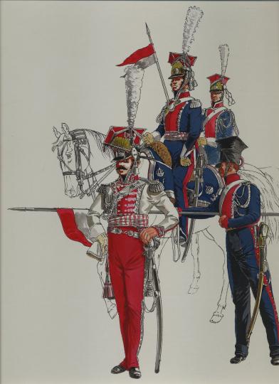  Les uniformes des guerres napoleoniennes, editions quatuor. Numéroté 600/990. 