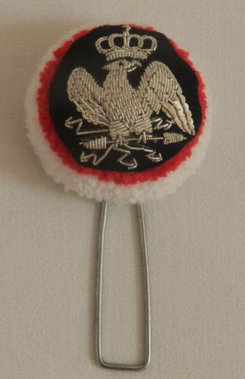 Pompon cocarde avec aigle dorée ou argentée - L'unité