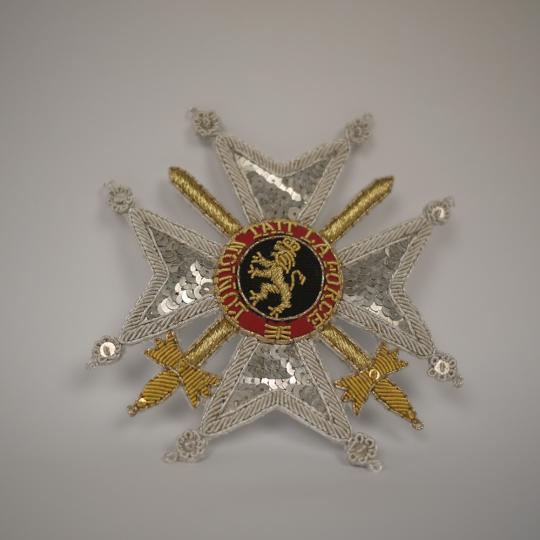 Belgique (1832) - Ordre de Léopold, plaque brodée de commandeur - Copie 