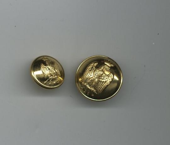 2ème Empire, Hauts fonctionnaires civils. Boutons - l'unité