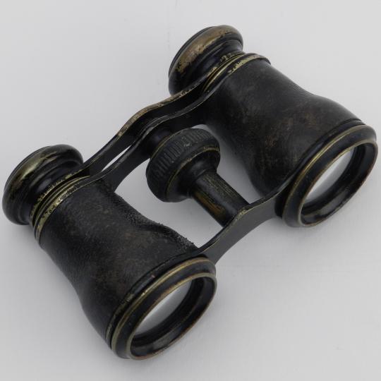 Jumelles belle époque noires, longueur maxi: 8 cm 