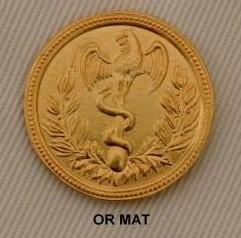 Boutons d'officiers de santé aux armées 1798-1803 en 21 mm - L'unité