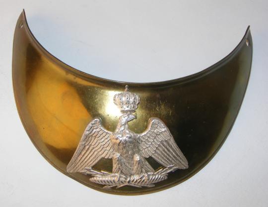 Hausse-col à l'aigle couronnée, second Empire, officier des troupes à pied