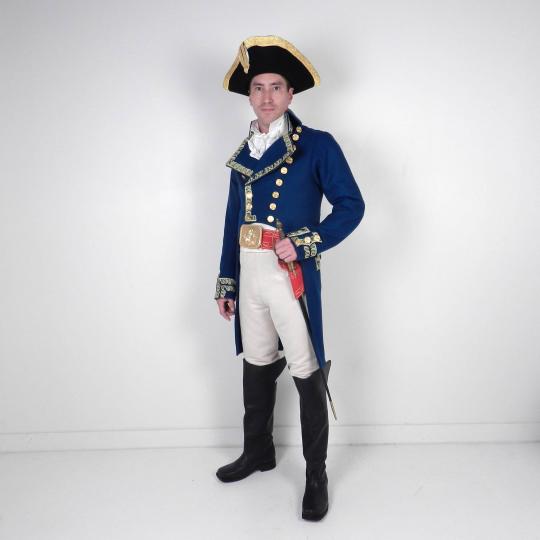 Lieutenant général au règlement de 1791, uniforme du marquis de Lafayette