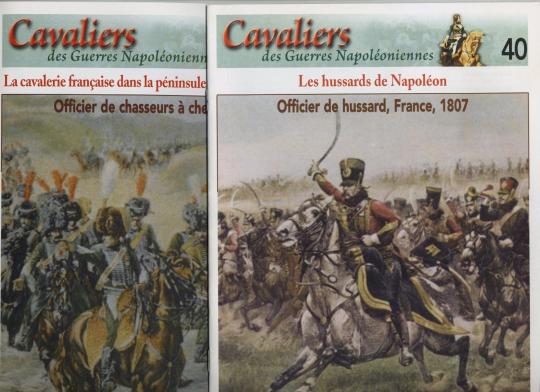 Fascicules cavaliers des guerres napoléoniennes, Del Prado, No 1 à 120, avec 2 classeurs neufs! Quelques rousseurs.