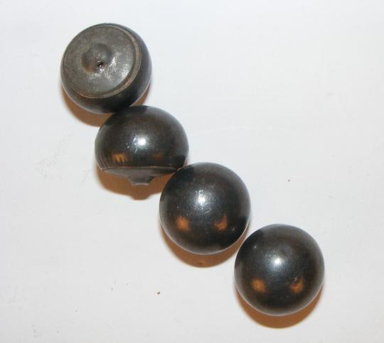 Boutons boules anthracite 22 mm - L'unité