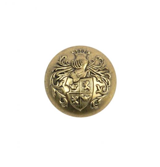 Boutons blason Arnolf demi-sphériques dorés - Fab. Française - L'unité