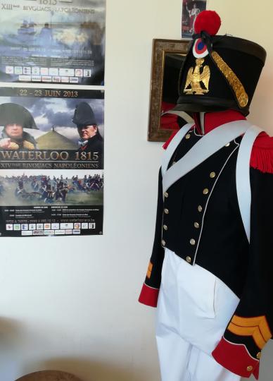 Tirailleur de la Garde Impériale, 1815, campagne de Belgique, Waterloo immersion