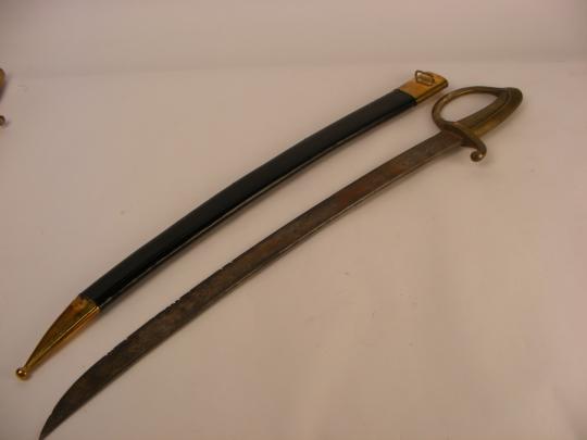 Sabre briquet début XIX ème, avec fourreau neuf 