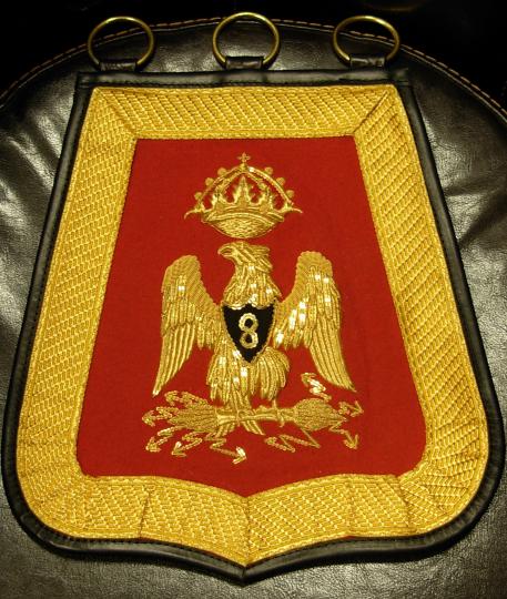 Sabretache de major du 8e hussard, Empire 