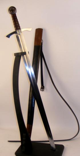 Épée à la croix templière rouge, avec fourreau et ceinture!