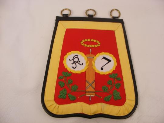 Sabretache troupe du 7e hussard - Révolution 