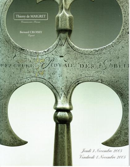 3 et 4 novembre 2005- Thierry de Maigret- Catalogue de la vente - Bernard Croissy expert -