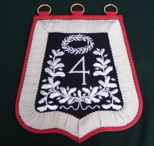 Sabretache du 4e regt d'artillerie montée de la ligne - Officier supérieur - Empire