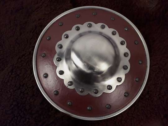 Targe gainée rouge, 3 tailles
