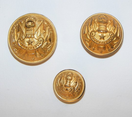 Boutons de général 3e république à nos jours - Fab. Française actuelle - L'unité. 2 Tailles disponibles