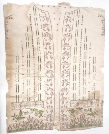 Gilet de soie XVIII ème 
