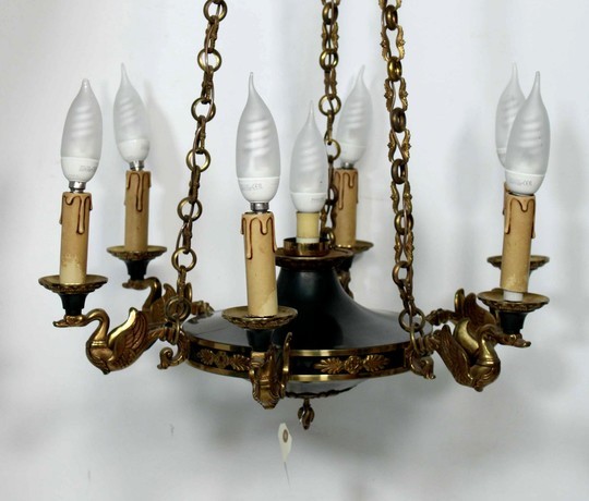 Lustre style Empire à 7 feux