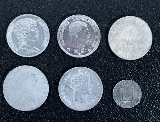 Lot de 6 copies de pièces des Napoléonides 
