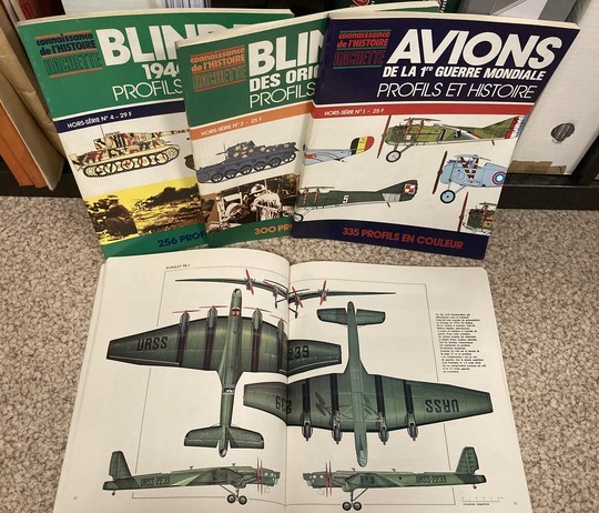 Connaissance de l'histoire, Hachette - 8 numéros ( 1 à 8) hors série: Avions, blindés, uniformes des 2 guerres mondiales