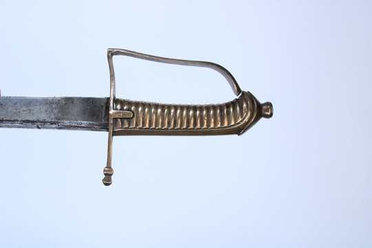Sabre d'infanterie ancien régime, recyclé sous la révolution.