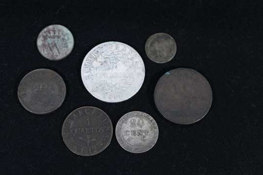 Lot de 6 pièces d'époque, les Napoléonides