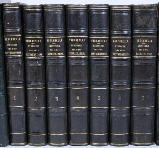 Histoire des 2 restaurations. Par A de Vaulabelle. Paris 1847