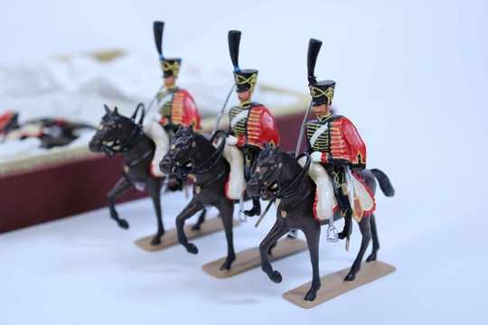 Coffret Lucotte - 4 ème régiment de hussard -6 cavaliers 