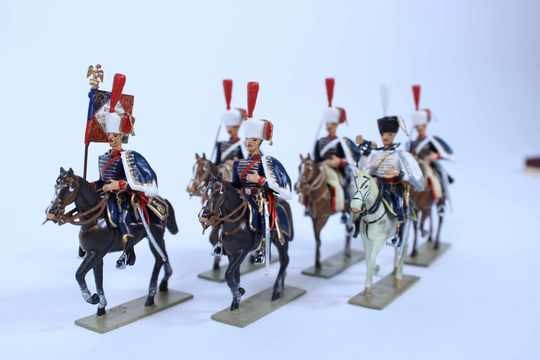 Coffret Lucotte - 11 ème Régiment de hussard - 6 cavaliers