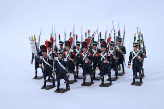 Lot de 21 soldats de la légère