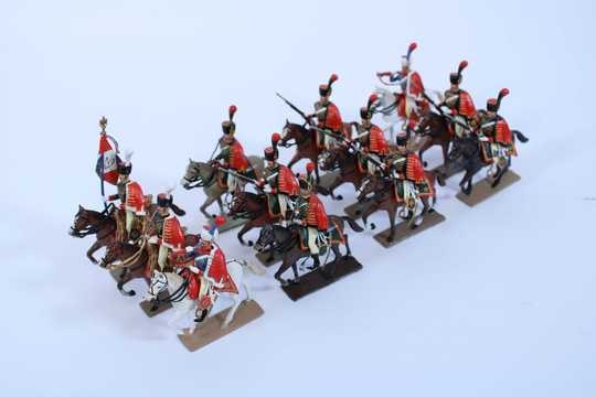  2 Coffrets Lucotte - 6 chasseurs à cheval de la Garde + tête de colonne