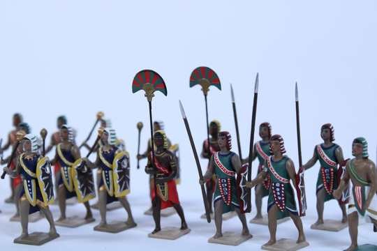 Lot de 17 soldats egyptiens CBG