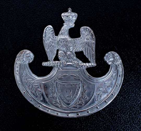 Plaque à soubassement d'officier de la gendarmerie impériale 1er Empire