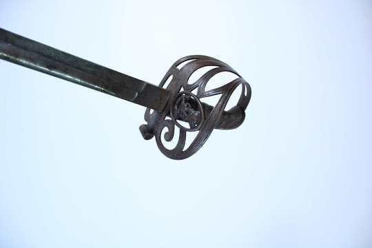 Sabre britannique de cavalerie sans fourreau. Période victorienne
