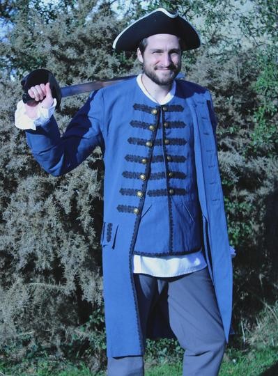 Rackham - habit Grand Siècle - Création Antikcostume. PRIX SANS LE GILET
