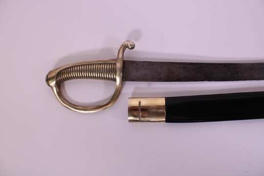 Sabre briquet, restauration, marqué VERSAILLES, avec fourreau neuf. Mars 1817