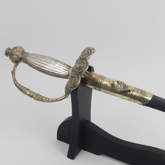 Épée de cour ou d'officier d'état-major 1er Empire, pièce d'époque