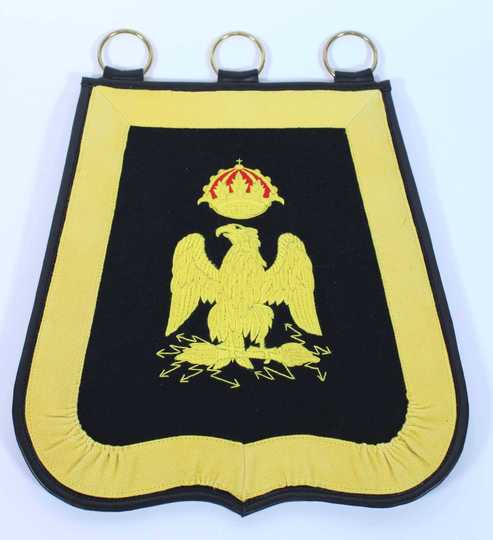 Sabretache des guides de Berthier, troupe.