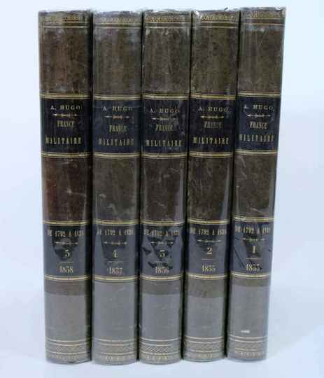 France militaire - Histoire des armées françaises de terre et de mer de 1792 à 1833 - 5 tomes - 1836 - Delloye . PRIX DIVISE PAR 2!