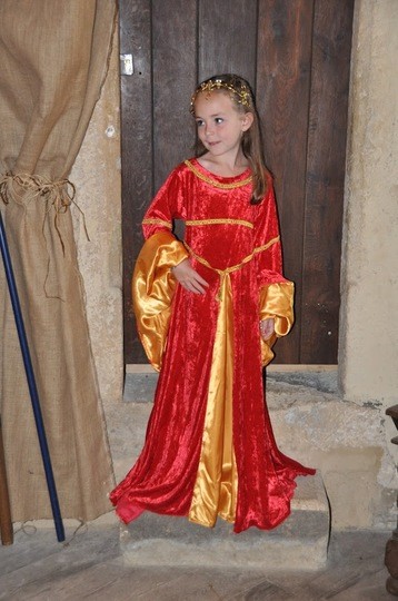Déguisement de princesse du moyen age Alienor - 4 à 6 ans ou 6 à 9 ans