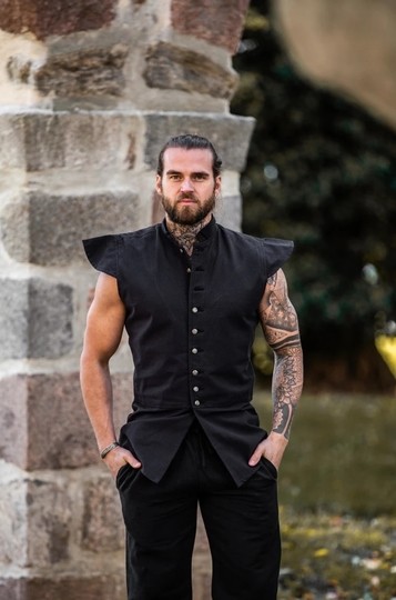 Gilet long Brice en coton 