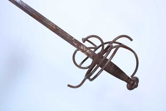Rapière squelette, pour la décoration.
