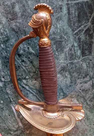 Épée d'officier supérieur 1er Empire, pièce d'époque avec fourreau neuf 