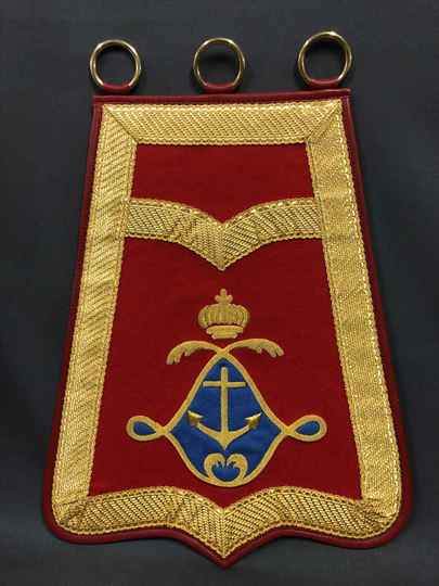 Sabretache ancien régime, regiment Lauzun hussards.